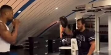 Anthony Joshua Shares Training Footage Weeks After Friends’ Tragic Deaths In Nigeria