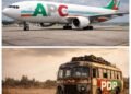 *The image of the proposed Edo Airline and the opposition PDP's dead bus