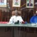 INEc Chairman, Prof Joash Amupitan (m) and other members of the electoral commission
