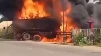 Commotion as Fuel Tanker Catches Fire While Offloading in Imo 