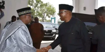 Peter Obi in Bauchi for Closed-door Meeting with Bala Mohammed