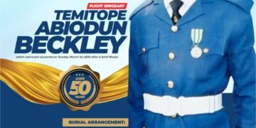 Tribute:To the memory of the late flight Sergeant Temitope Beckley 