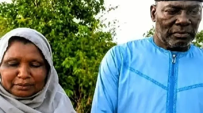 Gen Rabe Abubakar (r) and wife...in Bandits' Captivity before his death