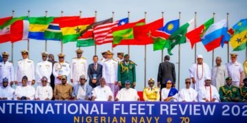 Tinubu Inaugurates 3 Naval Vessels, Hails Nigerian Navy at 70