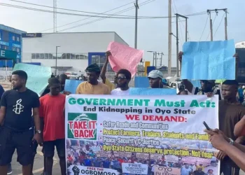 Protest in Oyo over Abduction of Teachers, Students