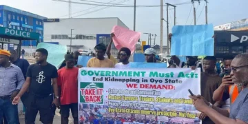 Protest in Oyo over Abduction of Teachers, Students