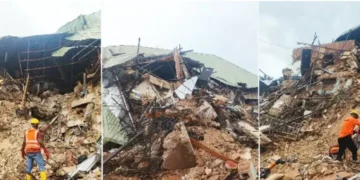 Many Trapped as Oko Poly 3-storey Students’ Hostel Collapses