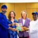 Gov Monday Okpebholo, Olugbile Holloway and the Swiss delegation...at the Government House, Benin City, Edo State