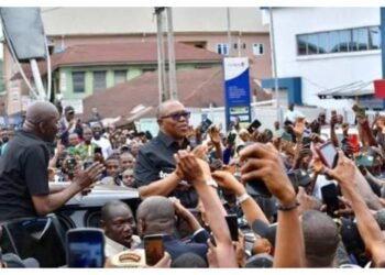 Reaction: Crowd in Benin as Peter Obi Storms Edo