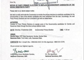 2027: SDP to Hold Fresh Governorship Primaries in Nasarawa, Gombe