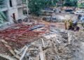 *The collapsed uncompleted building