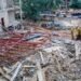 *The collapsed uncompleted building