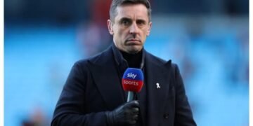 EPL: Gary Neville Makes Title Prediction after Man City Beat Man Utd