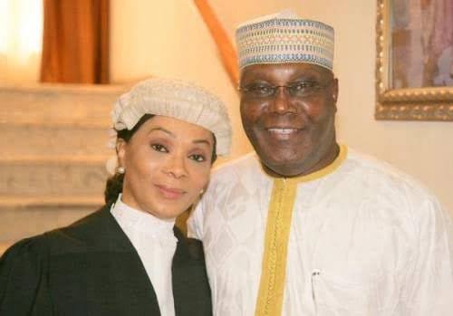 *Atiku Abubakar (r) and his ex-wife Jennifer Douglas (l)