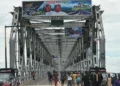 Umahi Reopens First Niger Bridge Adorned with Tinubu’s Pictures